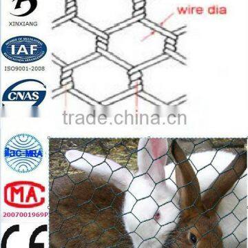 Hot dipped galvanized hexagonal wire mesh /cheap rabbit cage