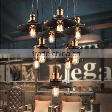 High Power Standard E27 Base Industrial Pendant Light 3 Arms Metal Large Pendant Lamps