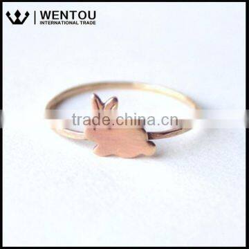 Fashionc Girls Bunny Design Silver Rings photo-4
