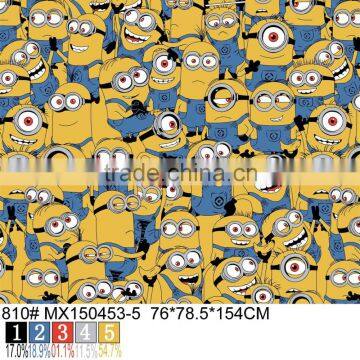 Yellow Figure Printed Beachwear Fabric for Kids photo-3