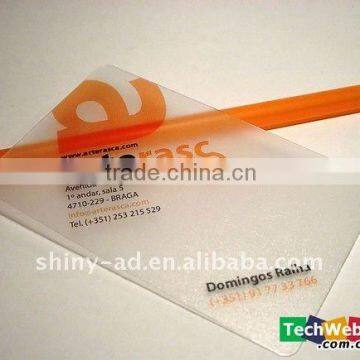 matt or glossy PVC business card