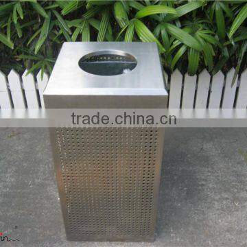 Unique design outdoor stainless steel waste bin