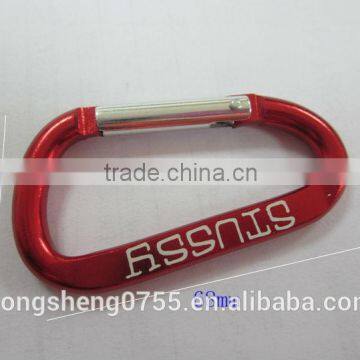 Decoration carabiner with word engraved for wholesale