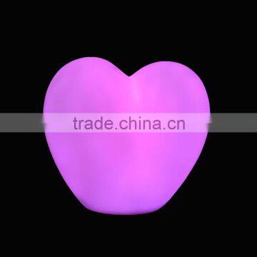 LED heart light Creative Flashing light colorful plastic lamp for holiday