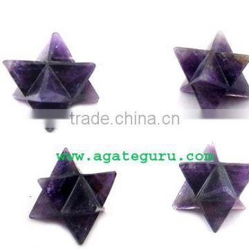 Amethyst Merkaba Star