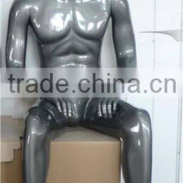 Modern Shop Furniture Fashion Grey Gold Male Full Body Mannequin For Sale