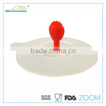 Lovely strawberry cap design flexible silicone gel cover