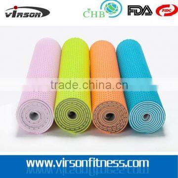 VTPE105 Ningbo Virson Unique Honeycomb Design Breathable Eco Tpe Yoga Mat