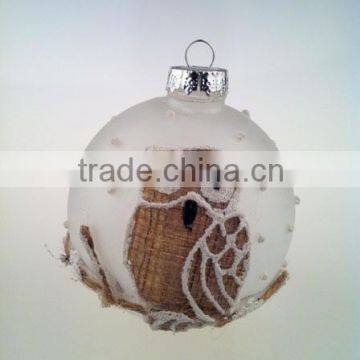 Handmade Owl Christmas ball Ornament Christmas tree Ornament