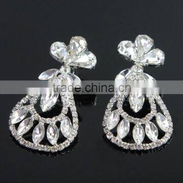 Latest Fashion Hot Sale Bling Fancy Crystal Earrings Wholesale J0784Y