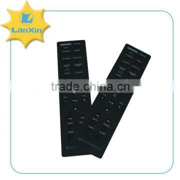 English letter Plastic remote control keypad with adhesive