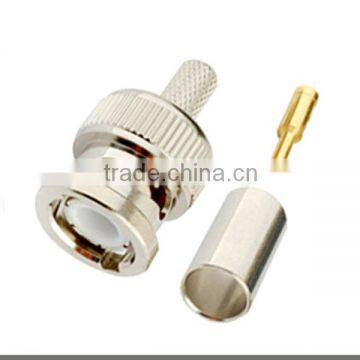 RF Coaxial Connector BNC Male Clamp for RG58/RG142/RG400/LMR195