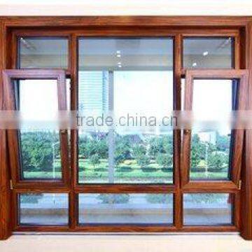 wood-grain Aluminum profile for casement window