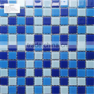 Swimming Pool Applied 20mm Blue Mix Cheap Pool Mosaic Tile
