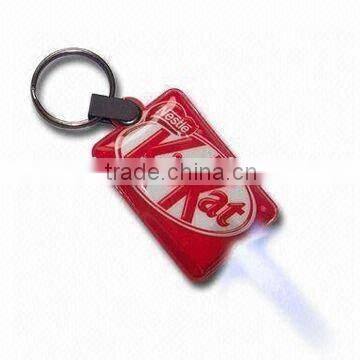 Best price PVC blinking led keychain