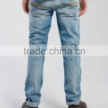 Cotton Fabric Mens Skinny Denim Jeans JX017 photo-3