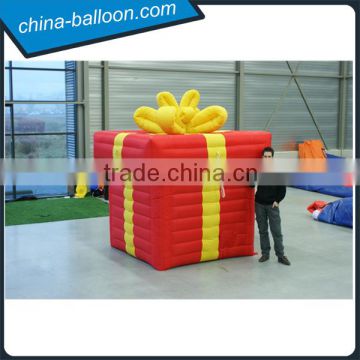 Christmas decoration inflatable gift box /attractive gift box inflatables for sale