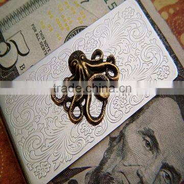 brass/Stainless Steel metal craft money clip