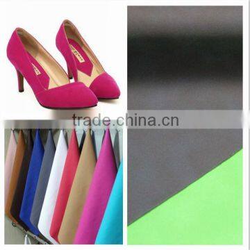 PU leather shoes suede material for shoes upper usage