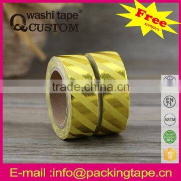 DIY Decoration printing gold blocking paper tape for scrapbook