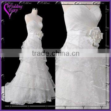 TOP SELLING!!! OEM Factory Custom Design big train wedding dress