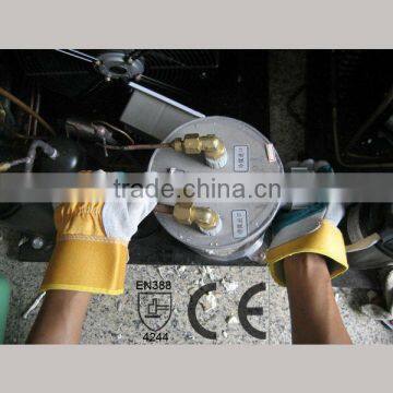 10.5" Premium Reinforced Palm Cow Split Leather Working Glove photo-5