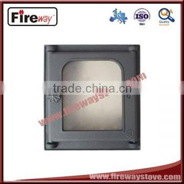 Environmental protection material fireplace glass door