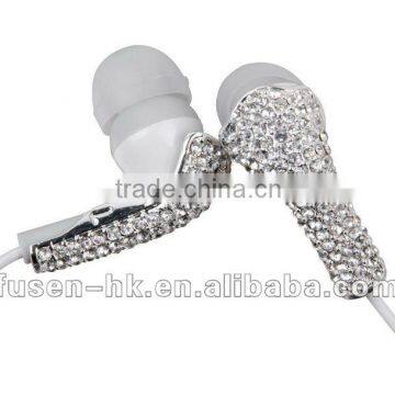 FS-241 silver crystal earphone for music