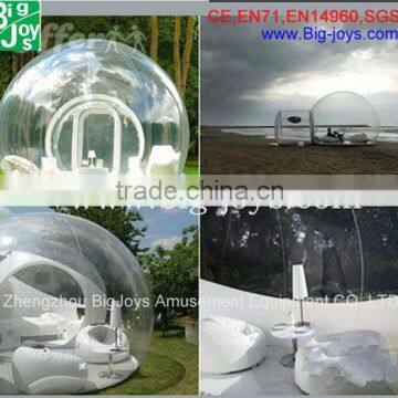 Amusement factory price hot sale inflatable transparent tent for kids and adults