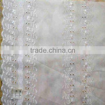 T/C EMBROIDERY FABRIC 42"/43"for dress /wedding dress