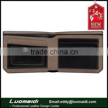 Most popular business Design Men leather Wallet with contract color