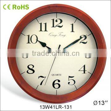 2015 beautiful fashion round wooden office clock (13W41LR-131)