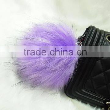 Good selling customize fur pom pom key holder for gift