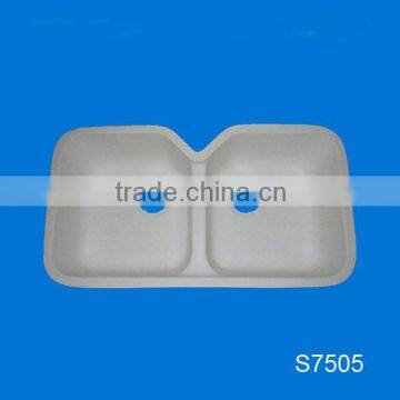 Kitchen Sinks | Undermount Acrylic Solid Surface Kitchen Sink/composite Marble Quartz Slab &quartz Sink photo-5