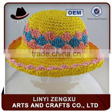 new fashion children crochet straw hats