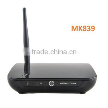 New arrival 2013 Christmas gift 2g ram+8g rom RK3188 android 4.2.2 MK839 android tv box webcam 2.0 MP