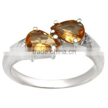 citrine silver ring, love ring, cheap silver jewelry ring