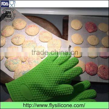Christmas family gift hand's protector silicone housework gloves with total fingers