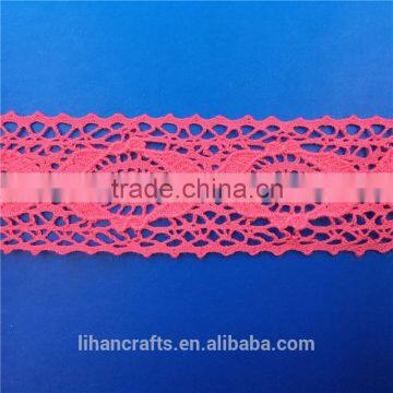 H0038A Elegant Lace Ribbon, 100% Cotton Lace ,Crocheted Lace