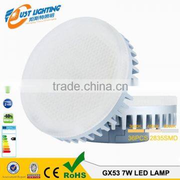 High Quality Led Gx53 Lamp 7w 600lm Glass 2 Years Warranty 80Ra Gx53 Socket Under Cabinet Lights photo-2