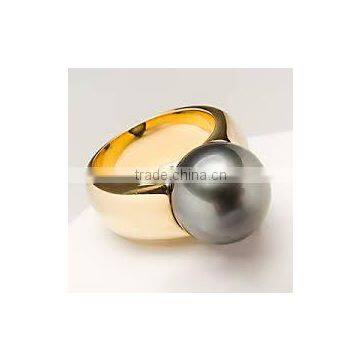 pearl designer fashion silver rings