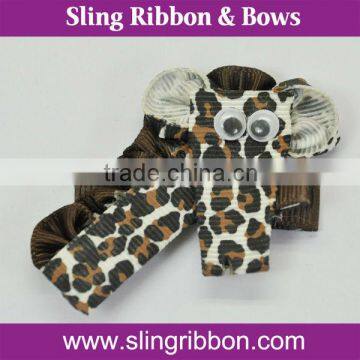 Animal Zoo Group Ribbon Sculpture Kids Hair Clip