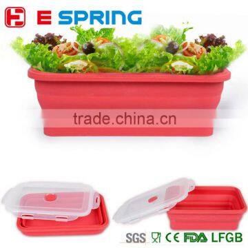 Eco-friendly FDA 100% Food Grade Silicone Material Food Contatiner