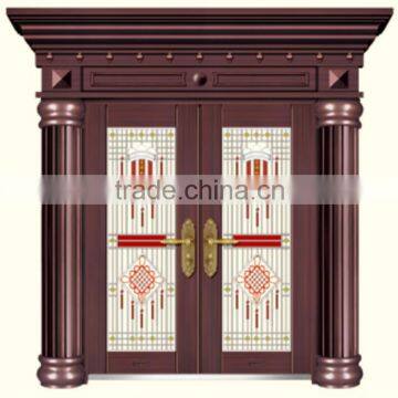 Hot Sale Front Double Door Designs steel security door With Attractive Price And High Quality