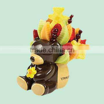 Lovely bear high quality home decorative fruit arrangement