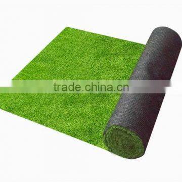 Artificial lawn grass tile mat rubber backed with drainage Holes