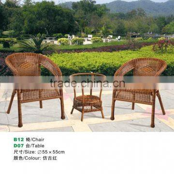 outdoor rattan chair and table sets for garden furniture