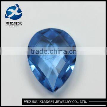 double checkerboard cut blue gemstone names 8x10mm pear shape best blue spinel