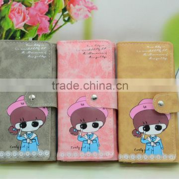 Bulk lady cartoon wallet beautiful wallet women