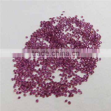 NATURAL RHODOLITE GARNET CUT FACETED GOOD COLOR & QUALITY 2 MM ROUND LOT